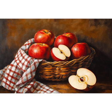 corbeille de fruits peinture